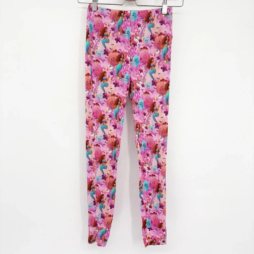 Posh Peanut x Disney Girls Little Mermaid Ariel Bamboo‎ Pajama Pants Size 10-12